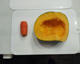 たっぷり！カボチャペーストのトースト作り方1写真