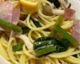 ✎ღ ほうれん草の和風オイルパスタ作り方5写真
