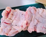 ＊だし香るガーリックチキンステーキ＊作り方3写真
