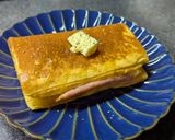 朝ごはんに◎あまじょっぱ！ハムチーズ焼き作り方5写真