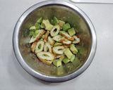 ちくわとアボカドの昆布茶合わせ作り方2写真