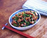 レンジで★いんげんと豚肉のオイソー和え作り方7写真
