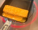 コロコロ角チーズとネギの卵焼き（お弁当）作り方6写真