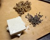 簡単絶品。いぶりがっこクリチ作り方3写真