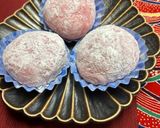 レンジで若桃と桜餡の大福♪作り方8写真