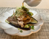 豚肉と茄子のフライパン焼き！薬味のせ♪作り方5写真