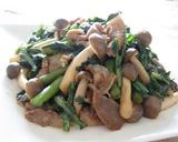 豚肉と春菊の黒糖炒め作り方6写真