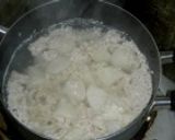 かぶと鶏挽肉のスープ作り方4写真
