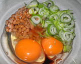 :: とろとろ 納豆卵とじ ::作り方1写真