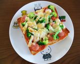 簡単☆ぱぱっと ピザ風トースト作り方5写真