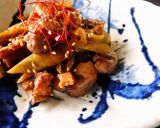 砂肝とごぼうの辛味炒め作り方4写真
