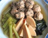 減塩【蕗と鶏団子の炊き合せ】ふわふわ♪作り方15写真