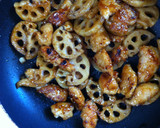 れんこんとささみの照り焼き作り方5写真
