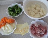 トマト缶&トマト不要なトマト風味肉じゃが作り方1写真