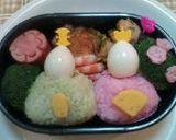 キャラ弁　お雛様作り方7写真