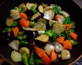 鶏手羽中と野菜の甘酢あん作り方5写真