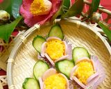 卵とソーセージdeちょっと清楚な椿の花作り方5写真