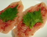 ☆ささみのうめ～しそロール☆作り方3写真