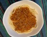 お昼に⑤市販タレ要らずミートソースパスタ作り方9写真