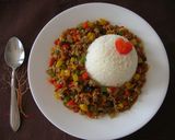 めちゃうま！ひき肉カラフル野菜カレー作り方4写真