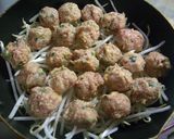蒸し肉だんご♪ポン酢がけ~♪作り方4写真