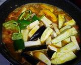 スナップエンドウ入りチキンのスープカレー作り方7写真