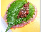 梅紫蘇 ♪ ハサミ ♪ ヒレカツ作り方2写真