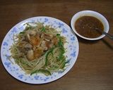 ピリ辛甘酢ソースの鶏肉のカリカリ焼き作り方8写真