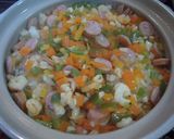 土鍋で炊き込み☆ウィンナーご飯☆作り方6写真