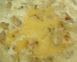 親子パスタ(カルボナーラの鶏肉版)作り方6写真