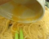 親子パスタ(カルボナーラの鶏肉版)作り方8写真