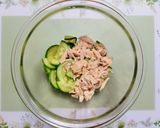 夏の夕飯簡単さっぱりズッキーニツナサラダ作り方5写真