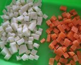 かわいい☆野菜のコロコロかき揚げ作り方1写真