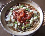 簡単！和風トマトきのこ鍋焼きうどん作り方5写真