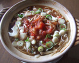 簡単！和風トマトきのこ鍋焼きうどん作り方5写真
