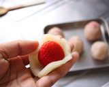 苺ピュレで春色♪苺大福☆作り方2写真