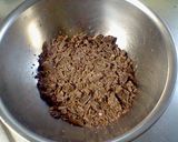 ＊チョコレートで濃厚ブラウニー＊作り方1写真