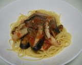 ナスとエリンギのトマトパスタ作り方6写真