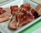 タジン鍋で鳥肉のドライトマト蒸し作り方1写真