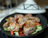 タジン鍋で鳥肉のドライトマト蒸し作り方2写真