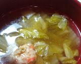 あったまる～♫白菜と豚肉のとろ～りスープ作り方3写真