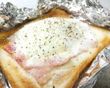 ＊とろ～り半熟卵のカルボ風トースト＊作り方4写真