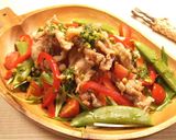 春野菜とカリカリ揚げ豚の南蛮サラダ作り方4写真