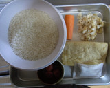 さきいかと梅干しの炊き込みご飯作り方1写真