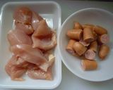 ソーセージ入り！手作りチキンソーセージ作り方1写真
