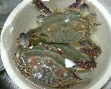 渡りがに（石がに）のあっさり甘辛煮作り方1写真