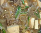 汁ダク牛皿？風　肉豆腐作り方6写真