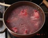すじ肉のスープ作り方1写真