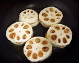 ボリューム満点。れんこんの挟み焼き作り方4写真