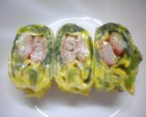 お弁当（菜の花とカニカマの卵焼き）作り方5写真